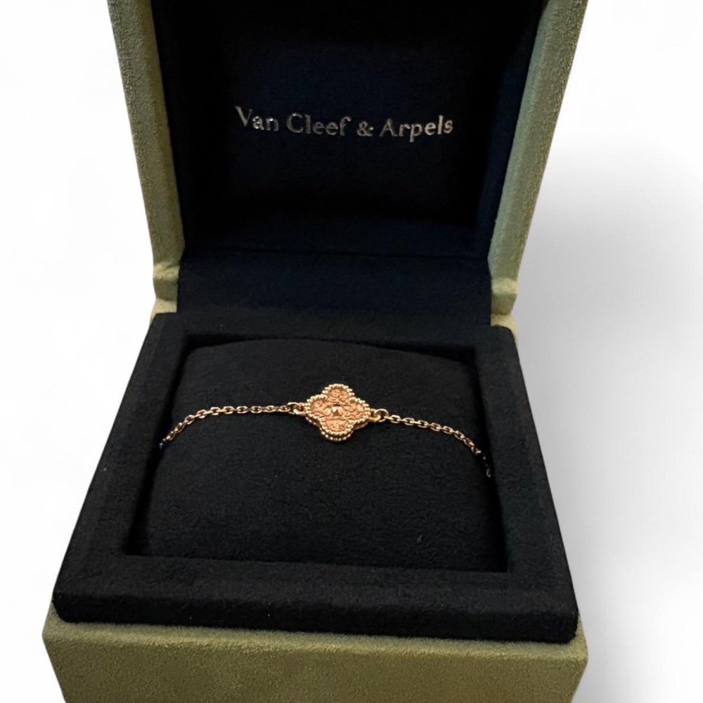Van Cleef & Arpels Sweet Alhambra Bracelet in Rose Gold